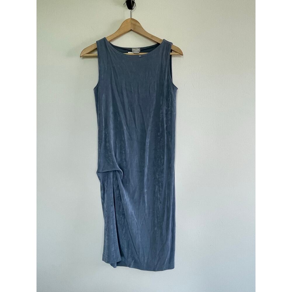 nwt CHICO'S carbon drape front sleeveless wrinkle free travel dress - Picture 3 of 7